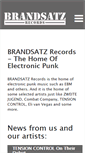 Mobile Screenshot of brandsatz-records.org
