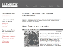 Tablet Screenshot of brandsatz-records.org
